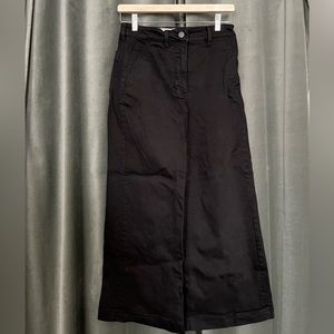 Everlane Wide Leg Crop Pant Black size 2 Regular